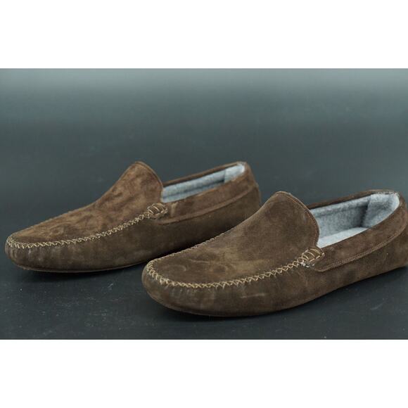 To Boot New York Oreilly Black suede Moccasin loafers SZ 8.5 Men House Slipper main image 6